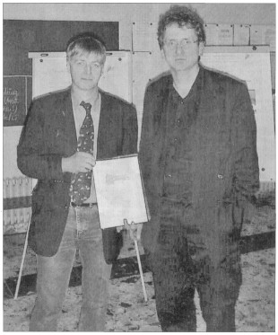 Roland Wohlberedt, Studiengangsleiter Prof. Dr. Michael Braungart